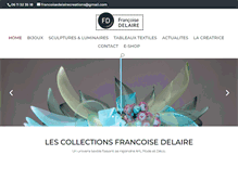 Tablet Screenshot of francoisedelaire.com
